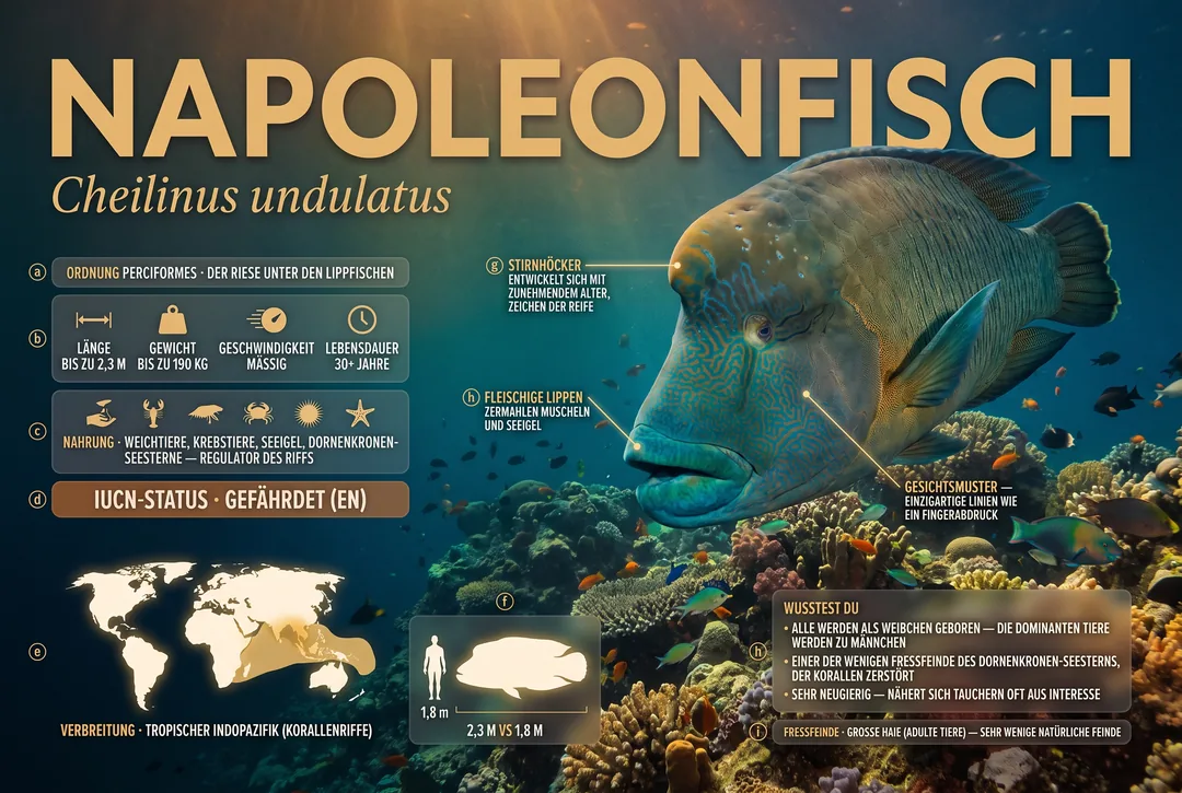Napoleonfisch (Cheilinus undulatus)