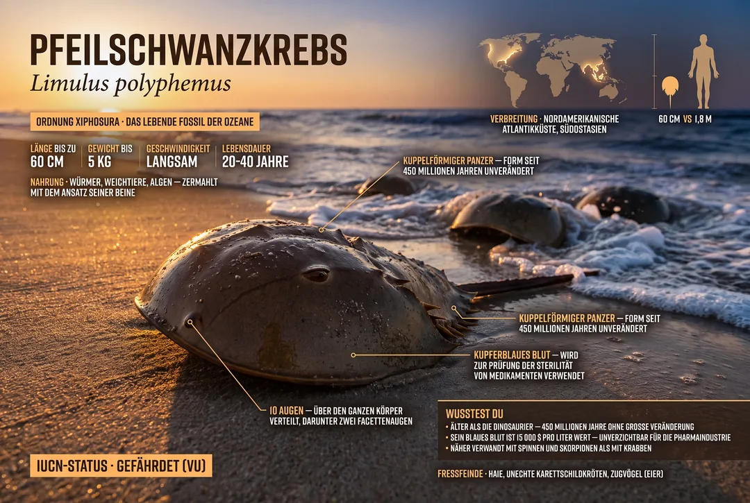 Pfeilschwanzkrebs (Limulus polyphemus)