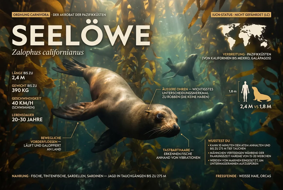 Seelöwe (Familie Otariidae)