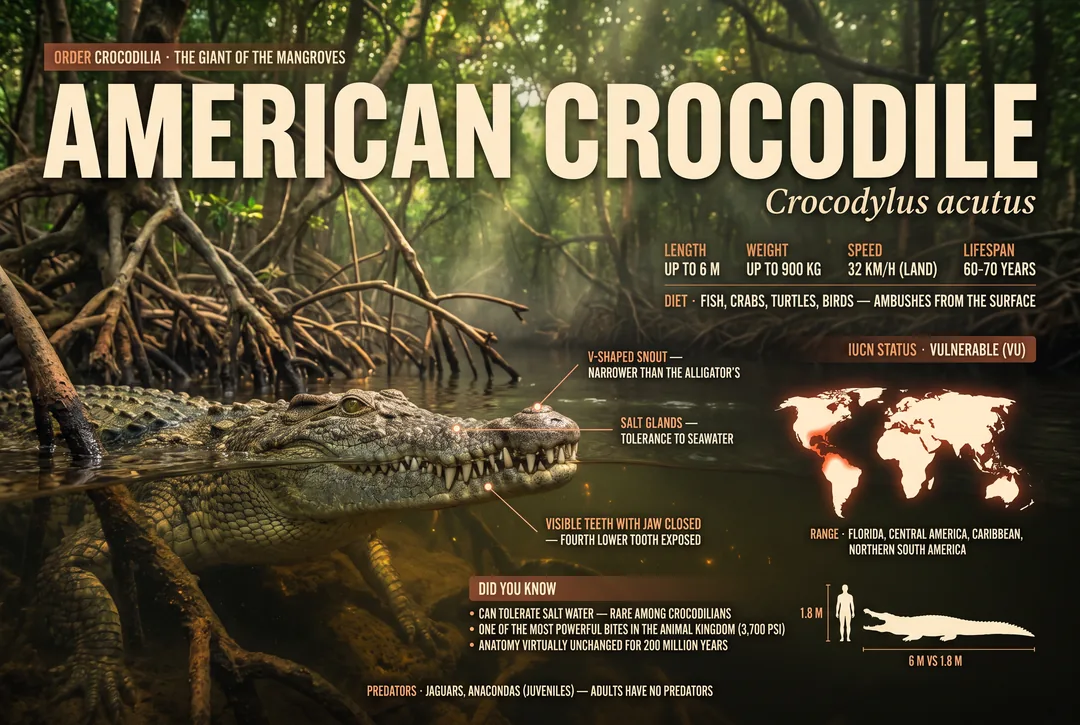 American Crocodile (Crocodylus acutus)