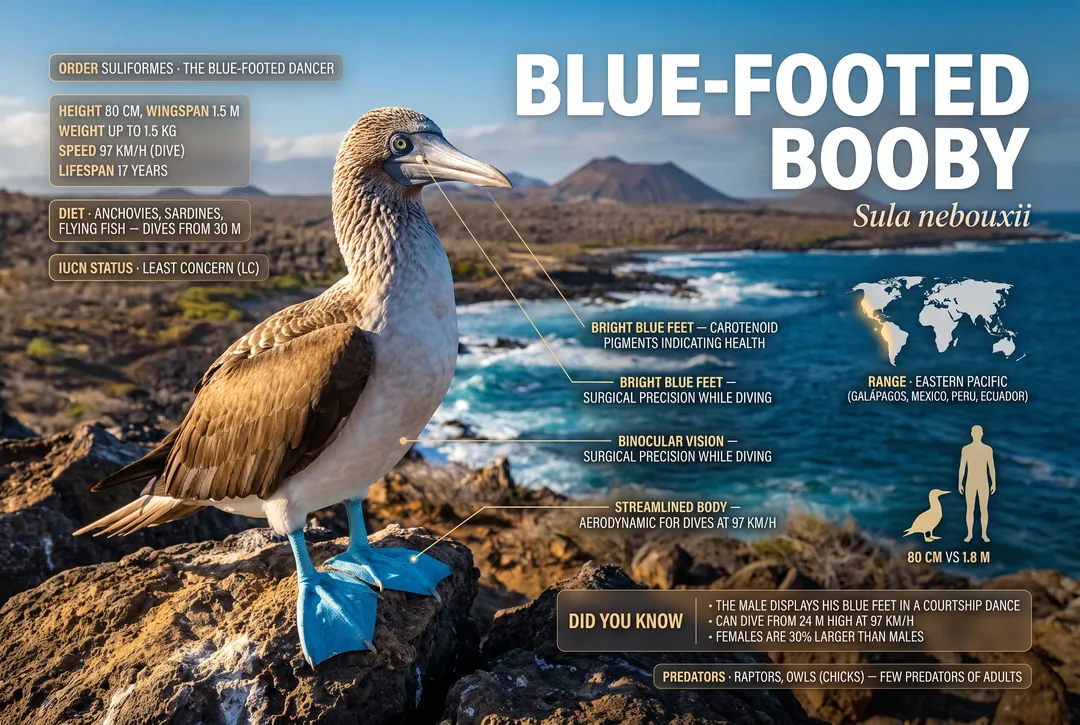 Blue-footed Booby (Sula nebouxii)