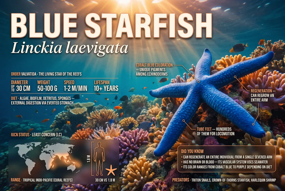 Blue Starfish (Linckia laevigata)
