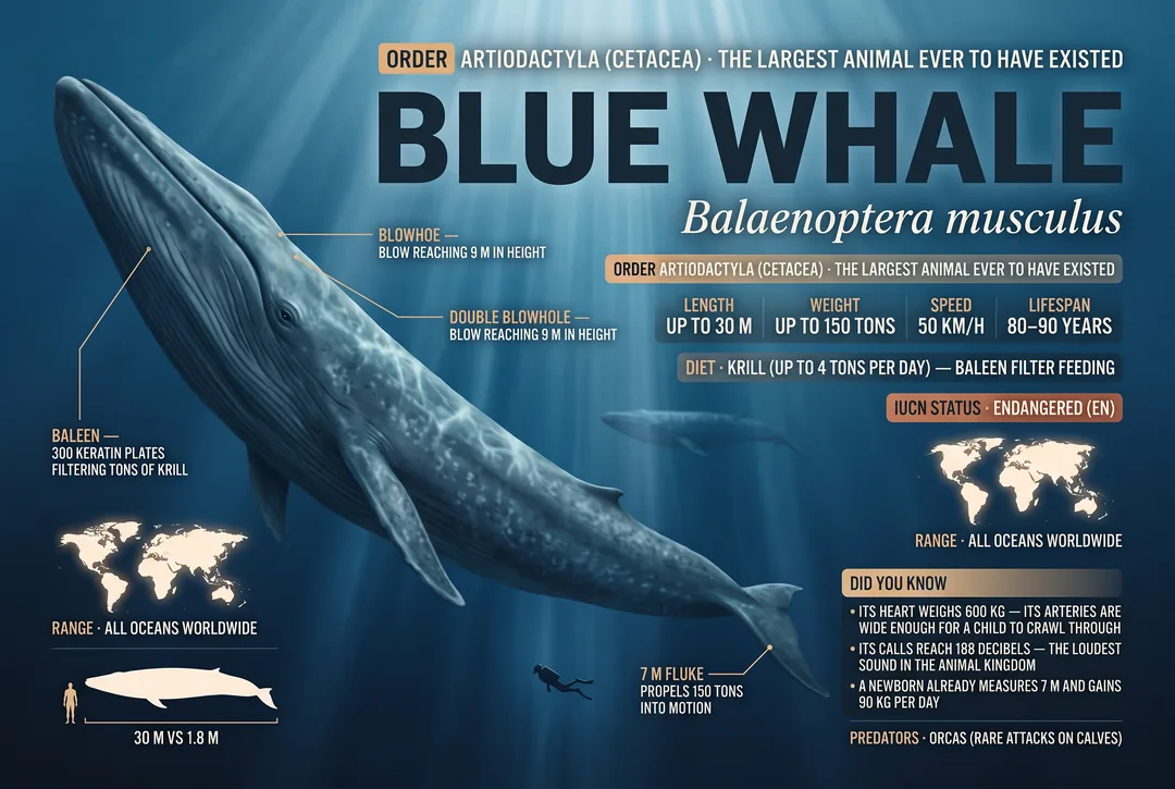 Blue Whale (Balaenoptera musculus)