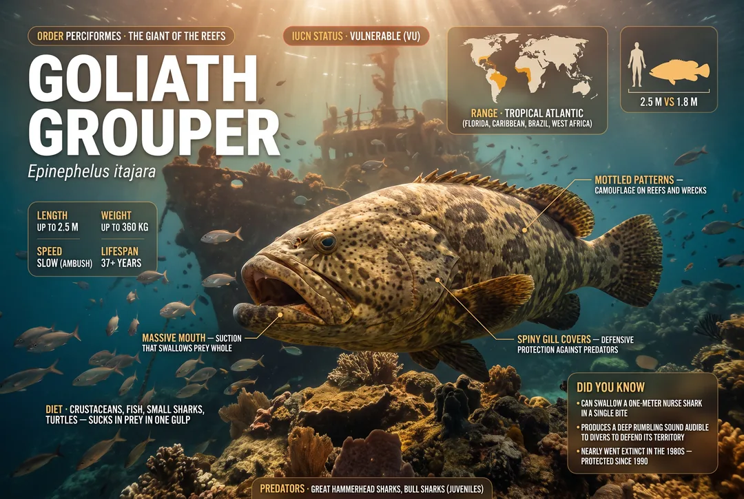 Goliath Grouper (Epinephelus itajara)