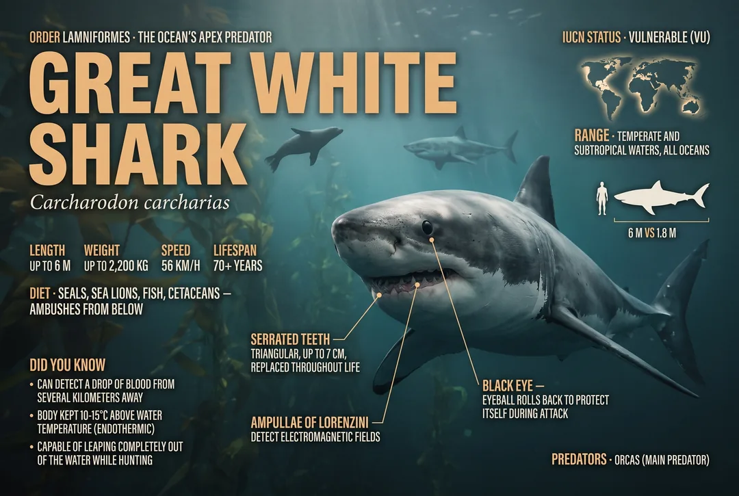 Great White Shark (Carcharodon carcharias)