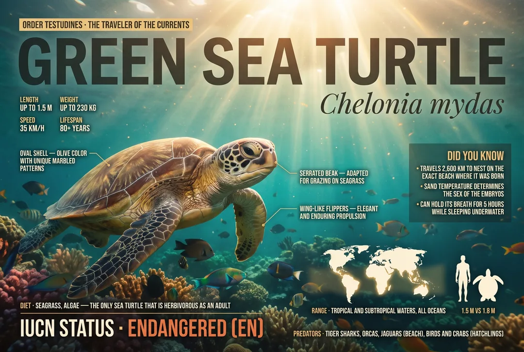 Green Sea Turtle (Chelonia mydas)