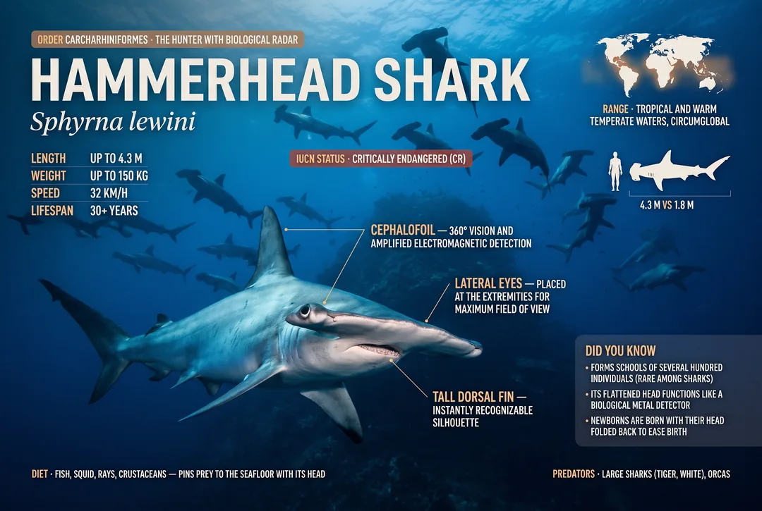 Scalloped Hammerhead Shark (Sphyrna lewini)