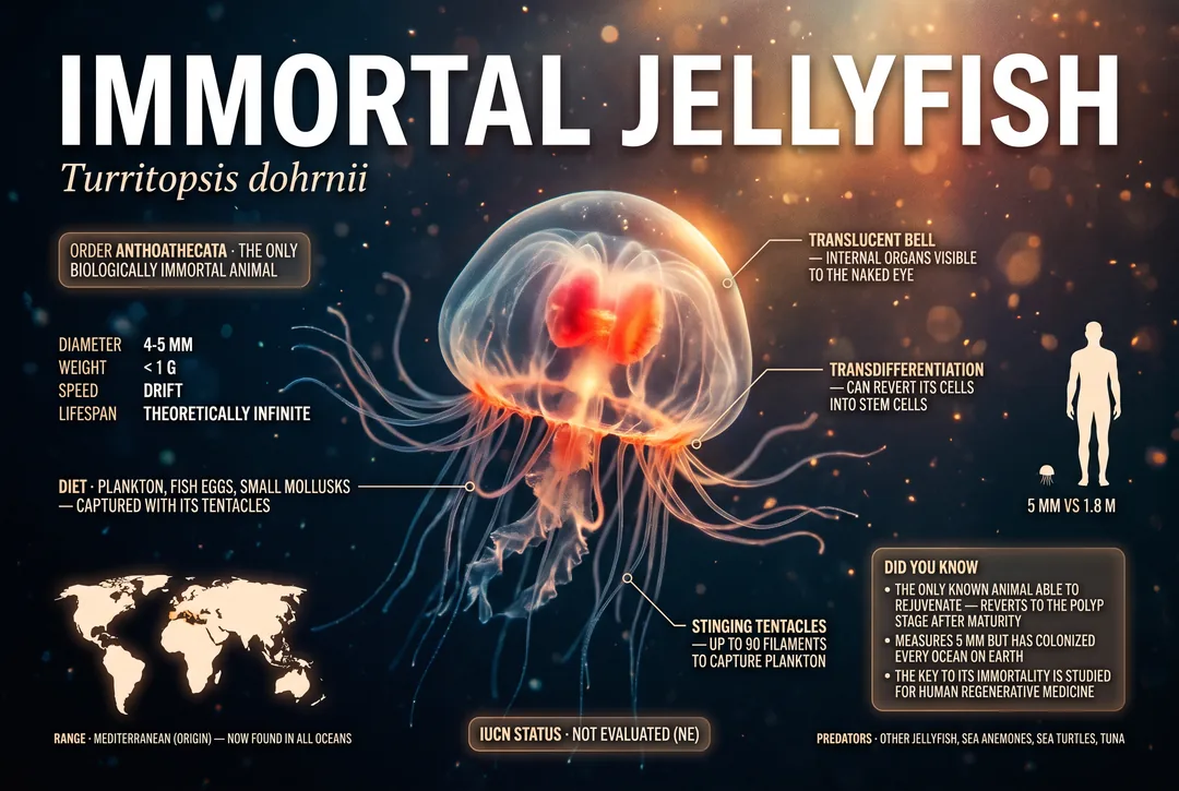 Immortal Jellyfish (Turritopsis dohrnii)