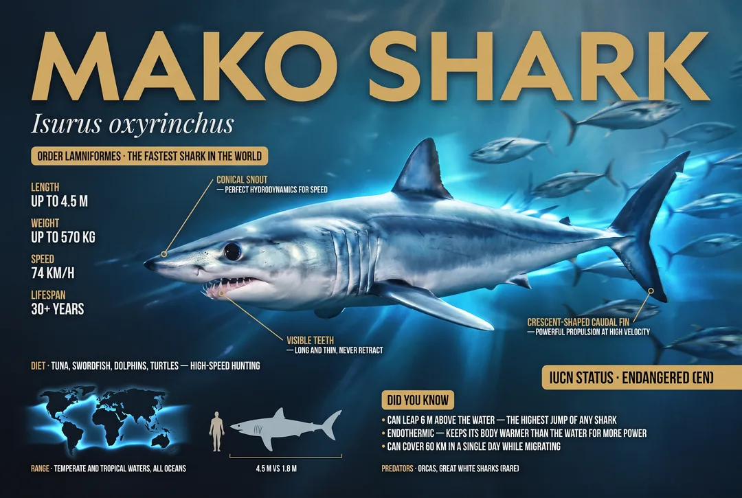 Mako Shark (Isurus oxyrinchus)