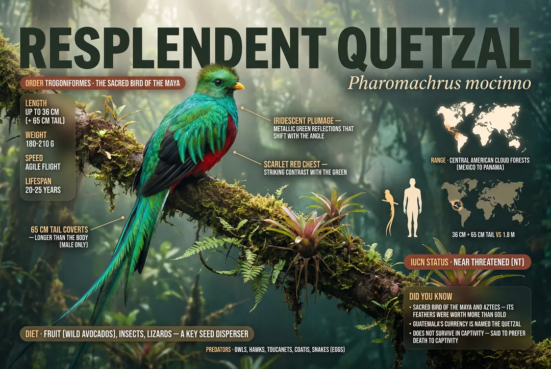 Resplendent Quetzal (Pharomachrus mocinno)