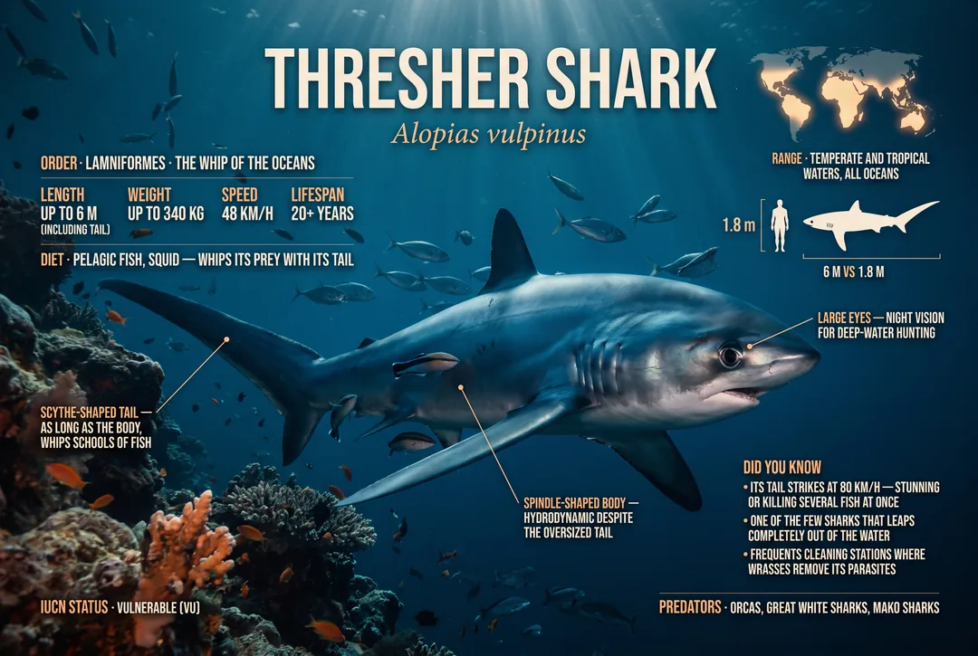 Thresher Shark (Alopias pelagicus / Alopias vulpinus)