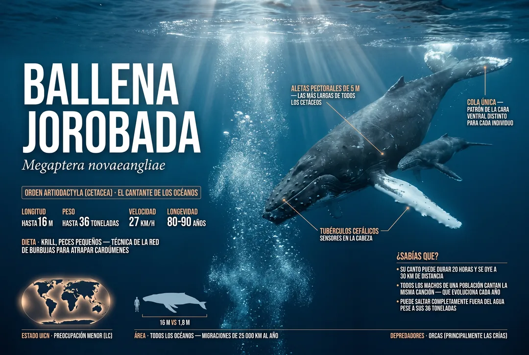 Ballena jorobada (Megaptera novaeangliae)
