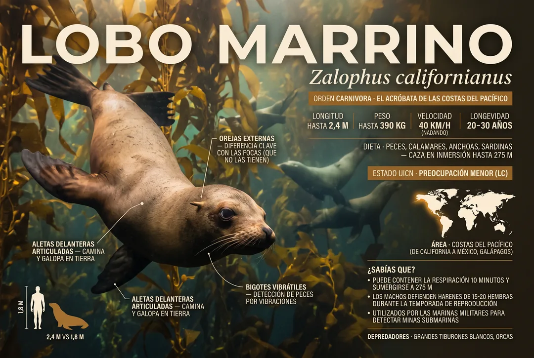 Lobo marino (Familia Otariidae)