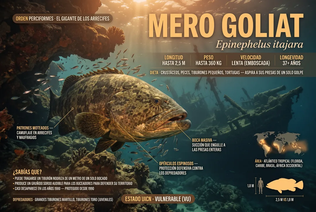 Mero goliat (Epinephelus itajara)
