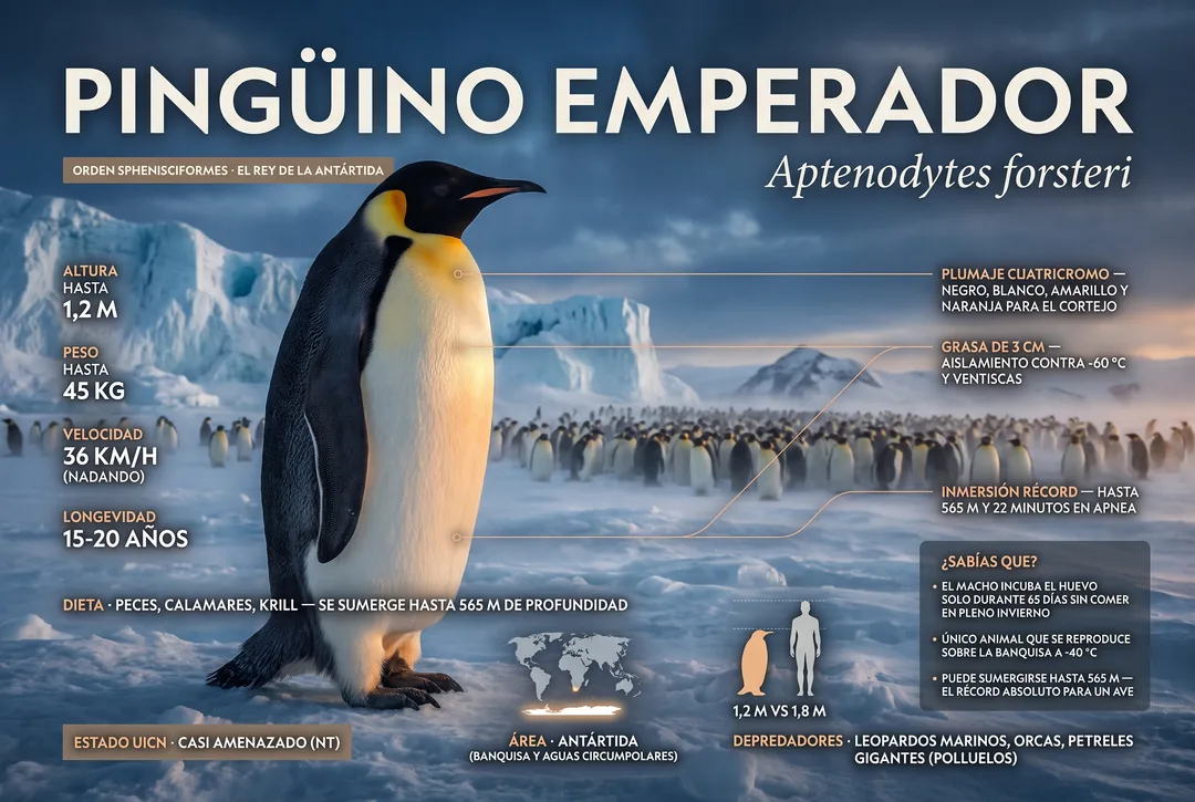 Pinguino emperador (Aptenodytes forsteri)