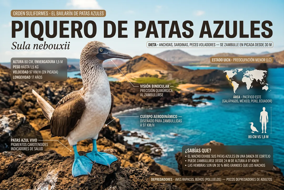 Piquero de patas azules (Sula nebouxii)