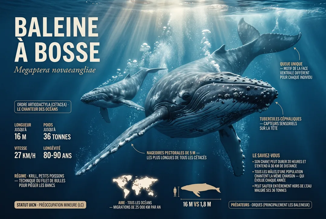Baleine à bosse (Megaptera novaeangliae)