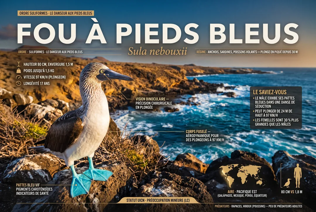Fou à pieds bleus (Sula nebouxii)