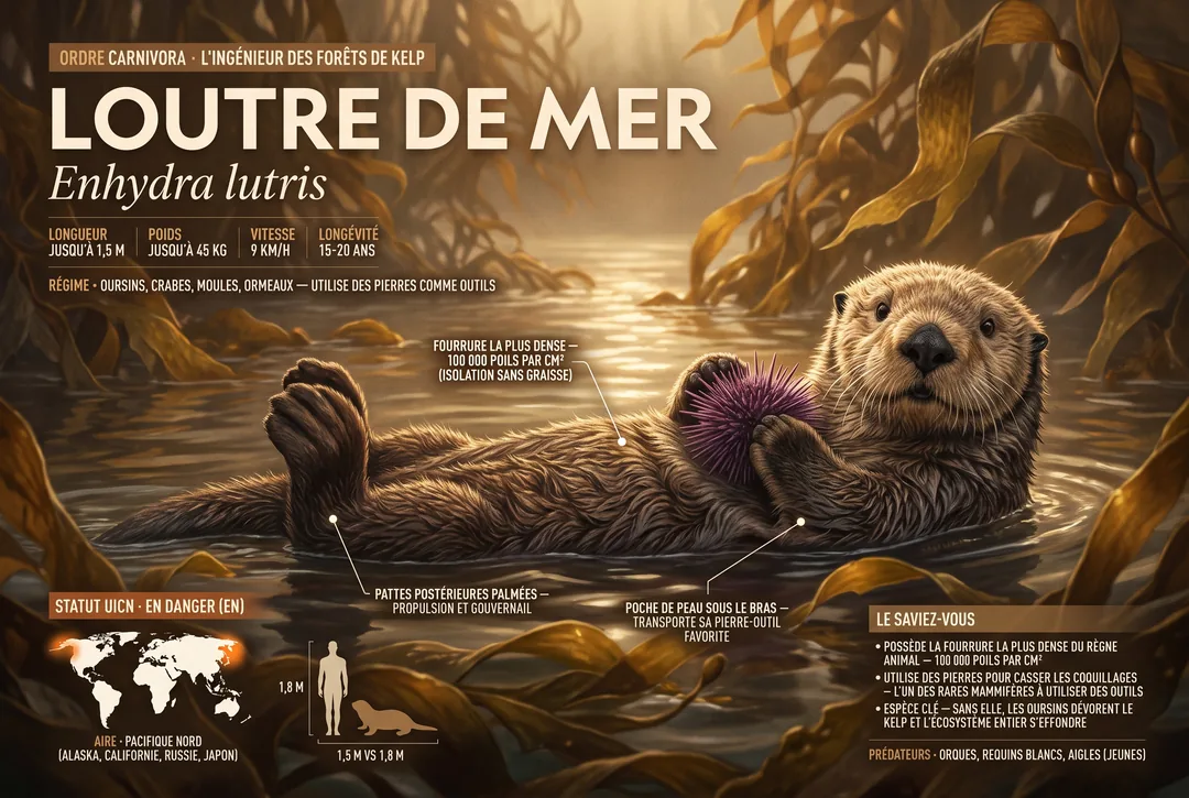 Loutre de mer (Enhydra lutris)