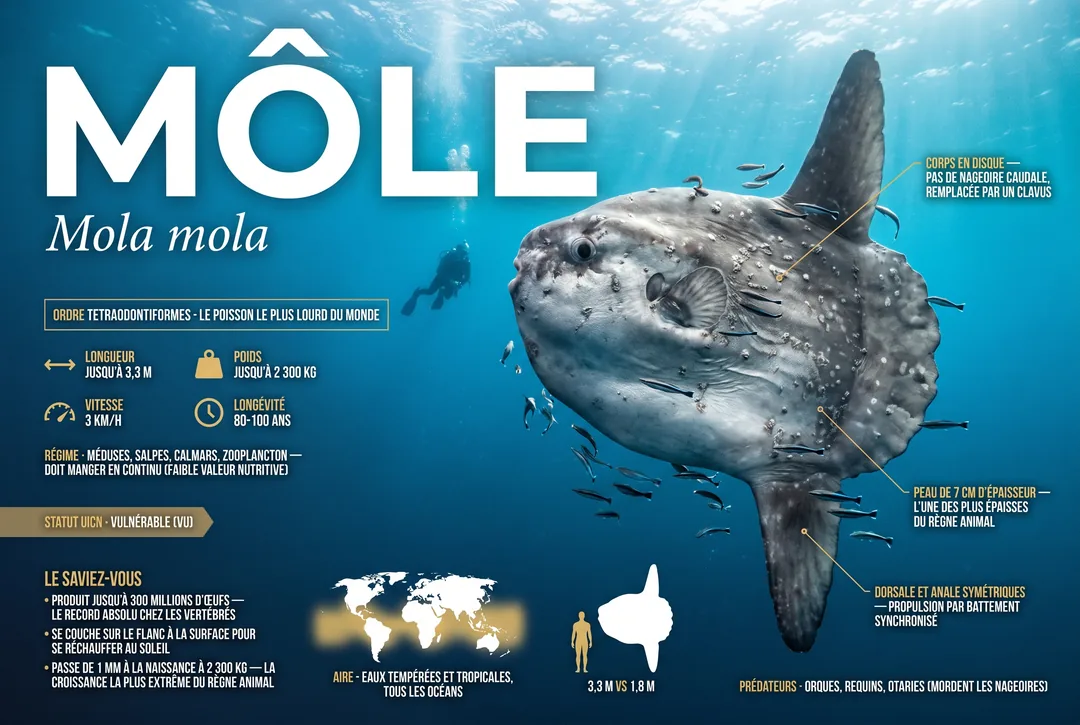 Poisson-lune (Mola mola)