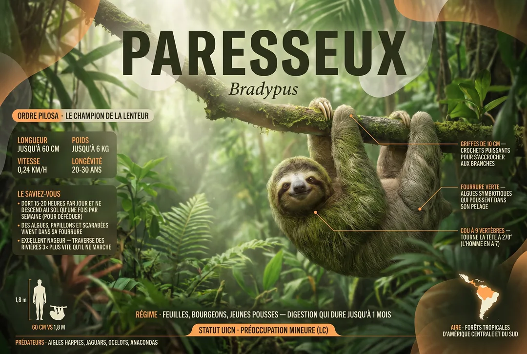 Paresseux (Bradypodidae & Choloepidae)