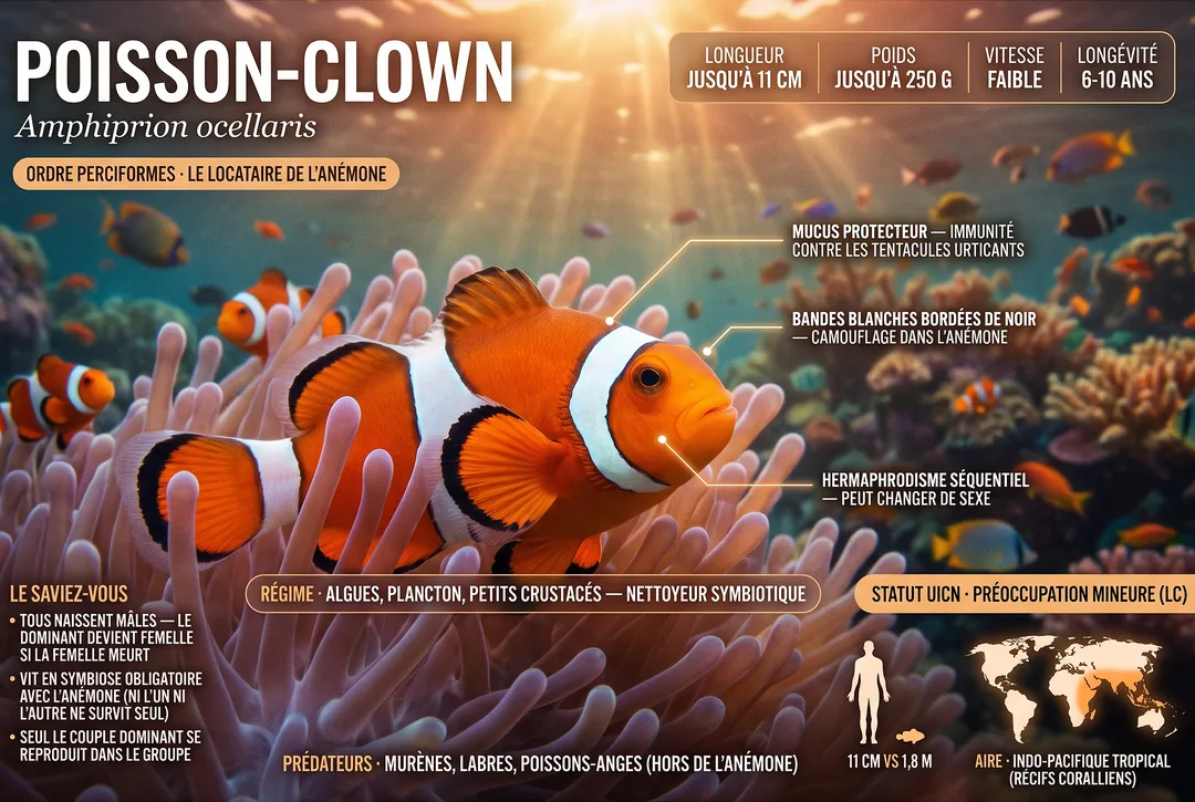 Poisson-clown (Amphiprion ocellaris)