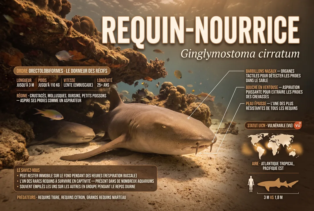 Requin-nourrice (Ginglymostoma cirratum)