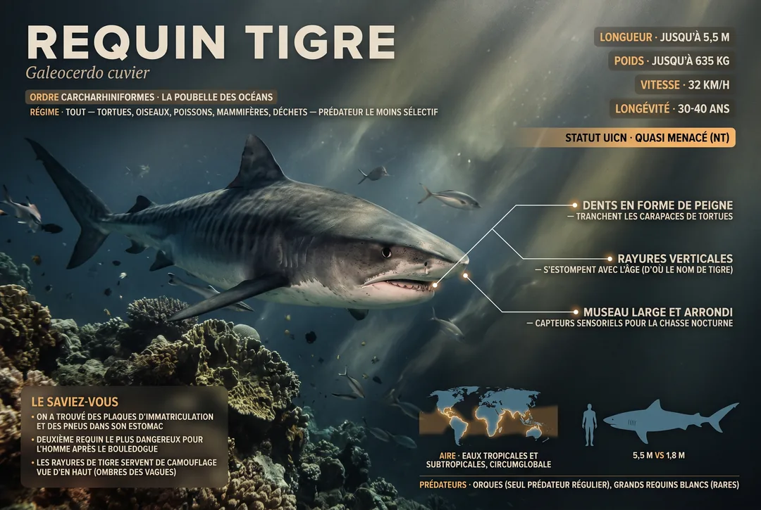Requin-tigre (Galeocerdo cuvier)