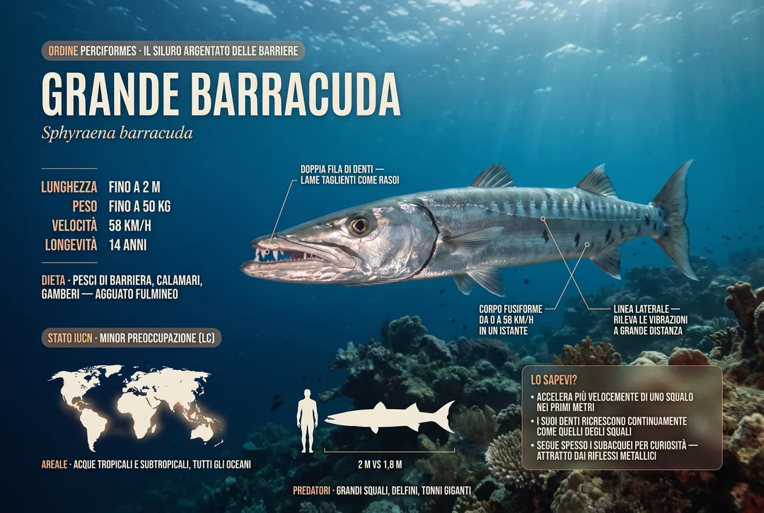 Grande barracuda (Sphyraena barracuda)
