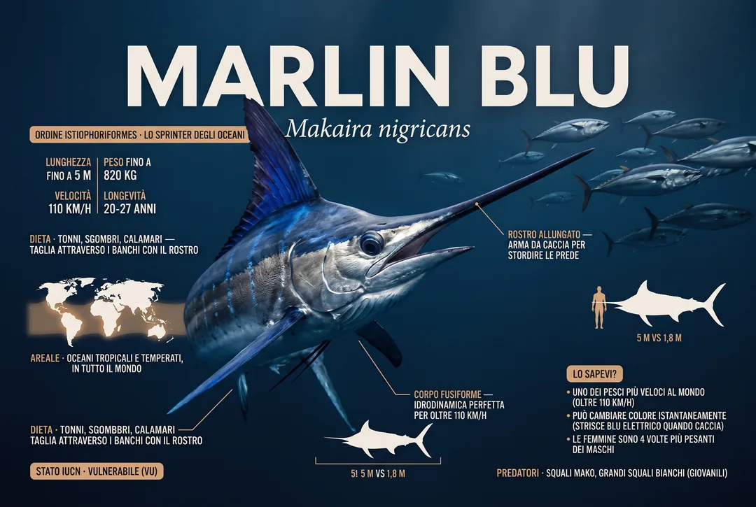 Marlin blu (Makaira nigricans)