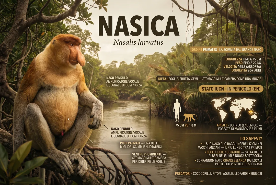 Nasica (Nasalis larvatus)