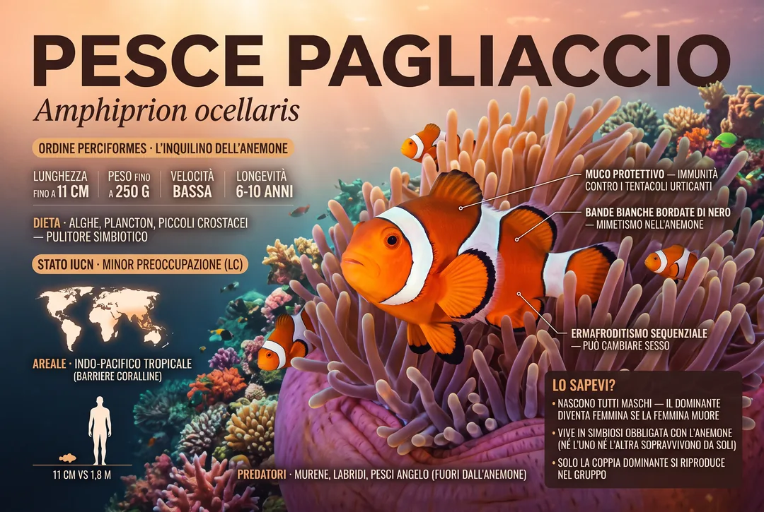 Pesce pagliaccio (Amphiprion ocellaris)