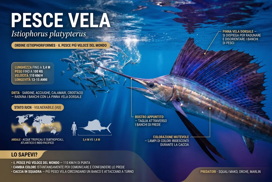 Pesce vela (Istiophorus platypterus)