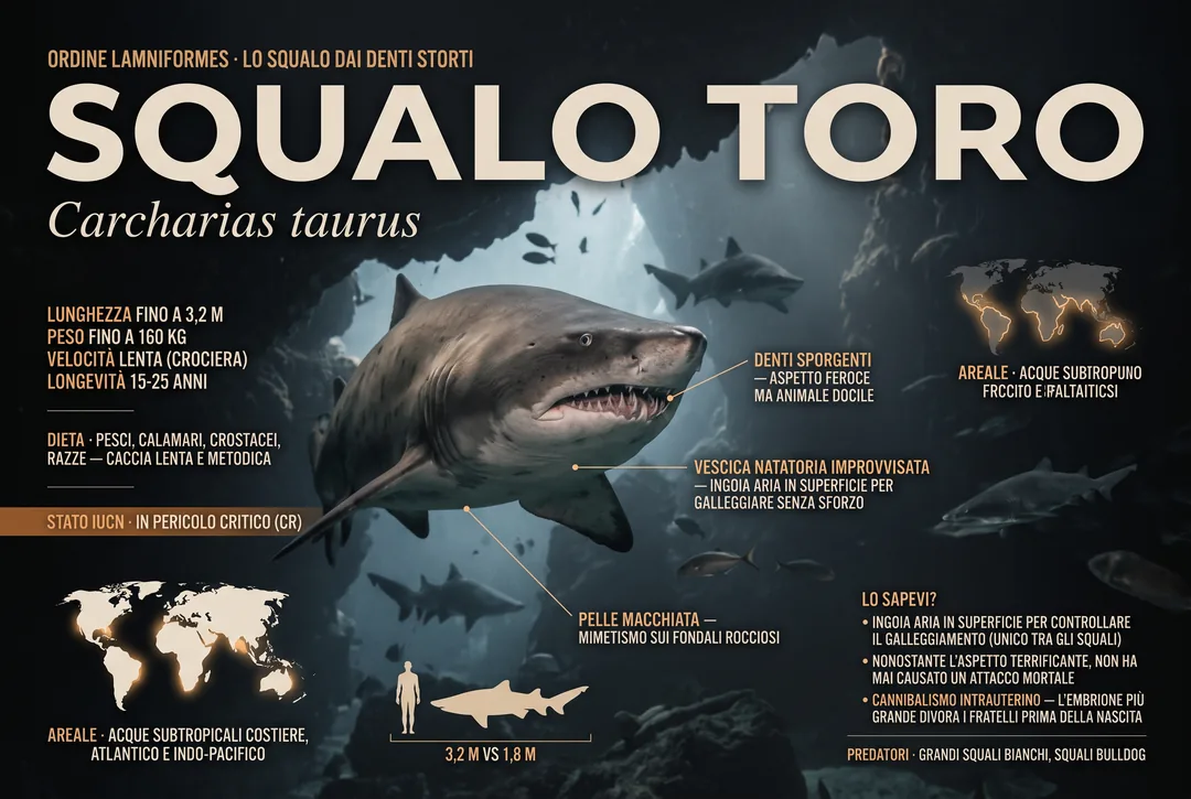 Squalo toro (Carcharias taurus)