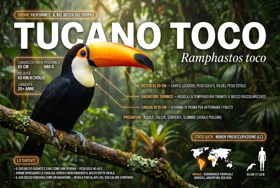 Tucano toco (Ramphastos toco)