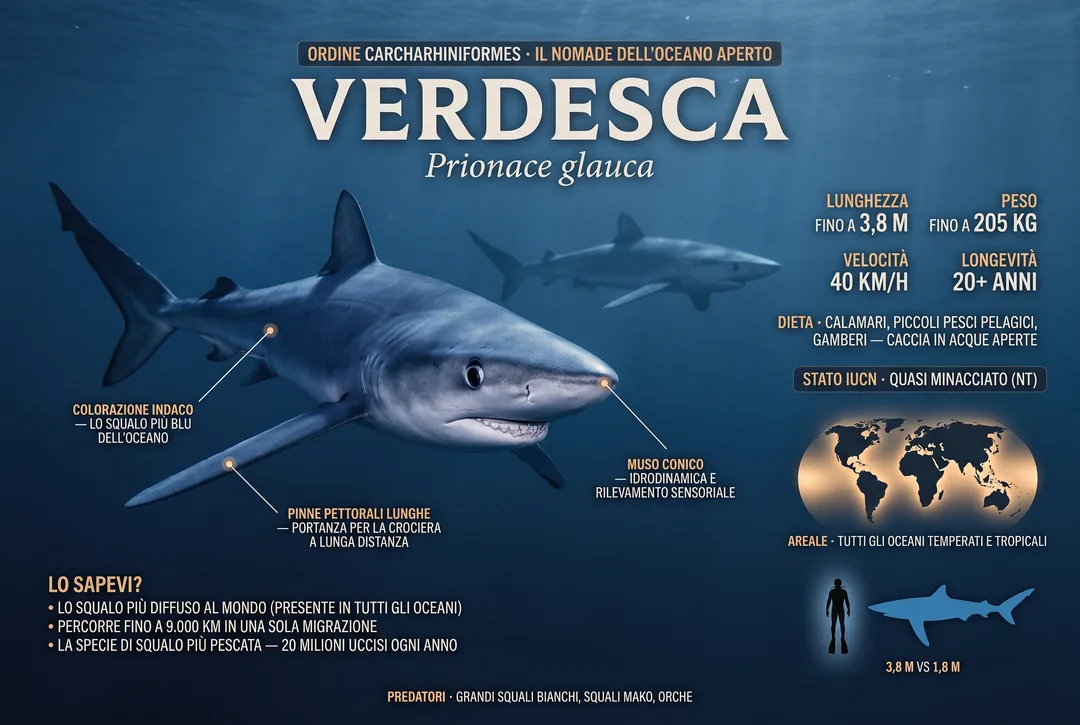 Verdesca (Prionace glauca)
