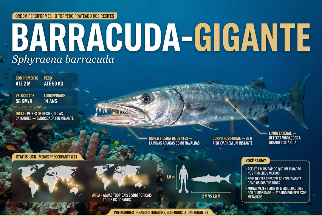 Barracuda-gigante (Sphyraena barracuda)