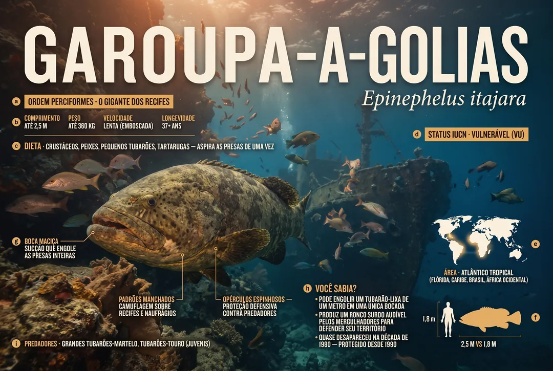 Garoupa-golias (Epinephelus itajara)