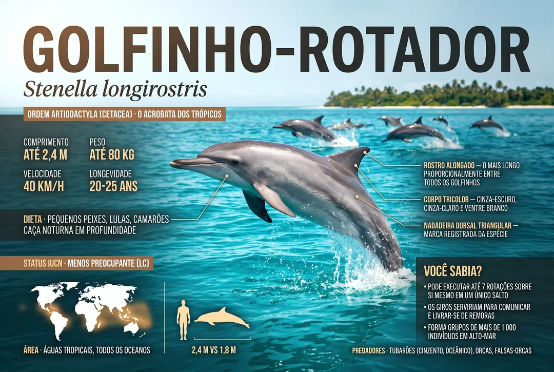 Golfinho-rotador (Stenella longirostris)