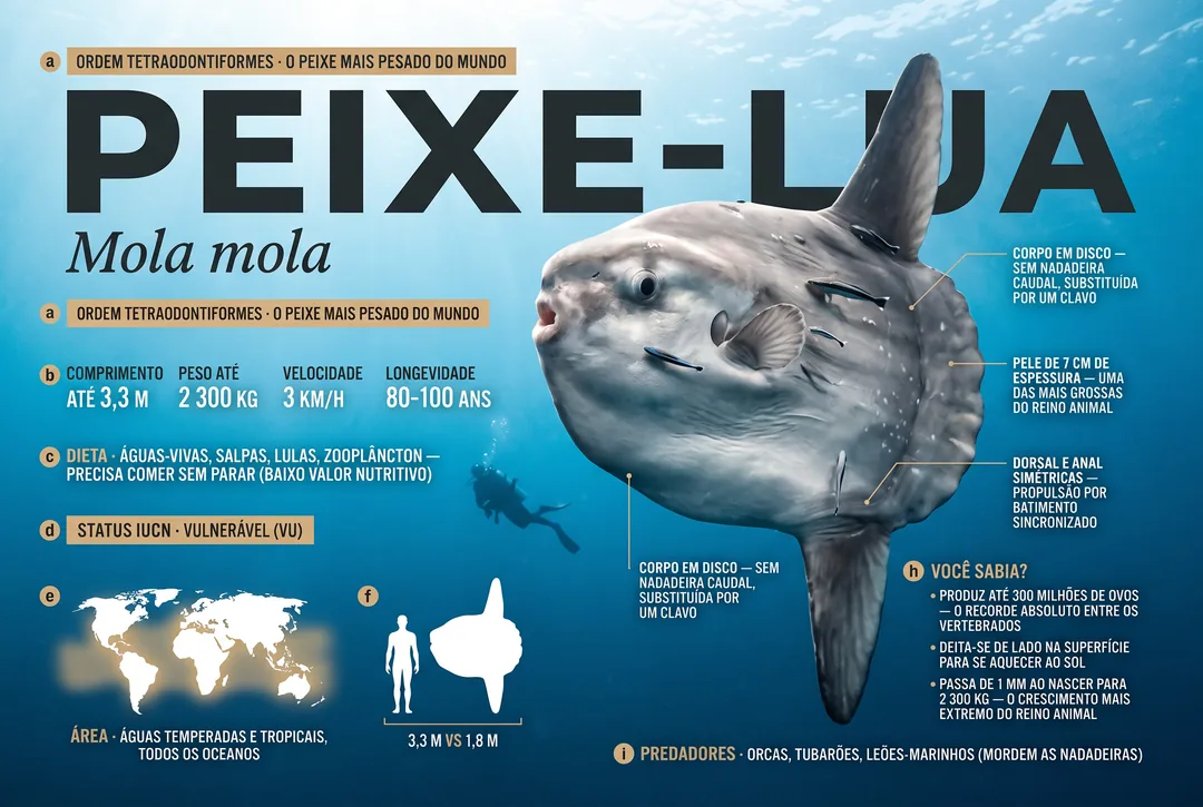 Peixe-lua (Mola mola)