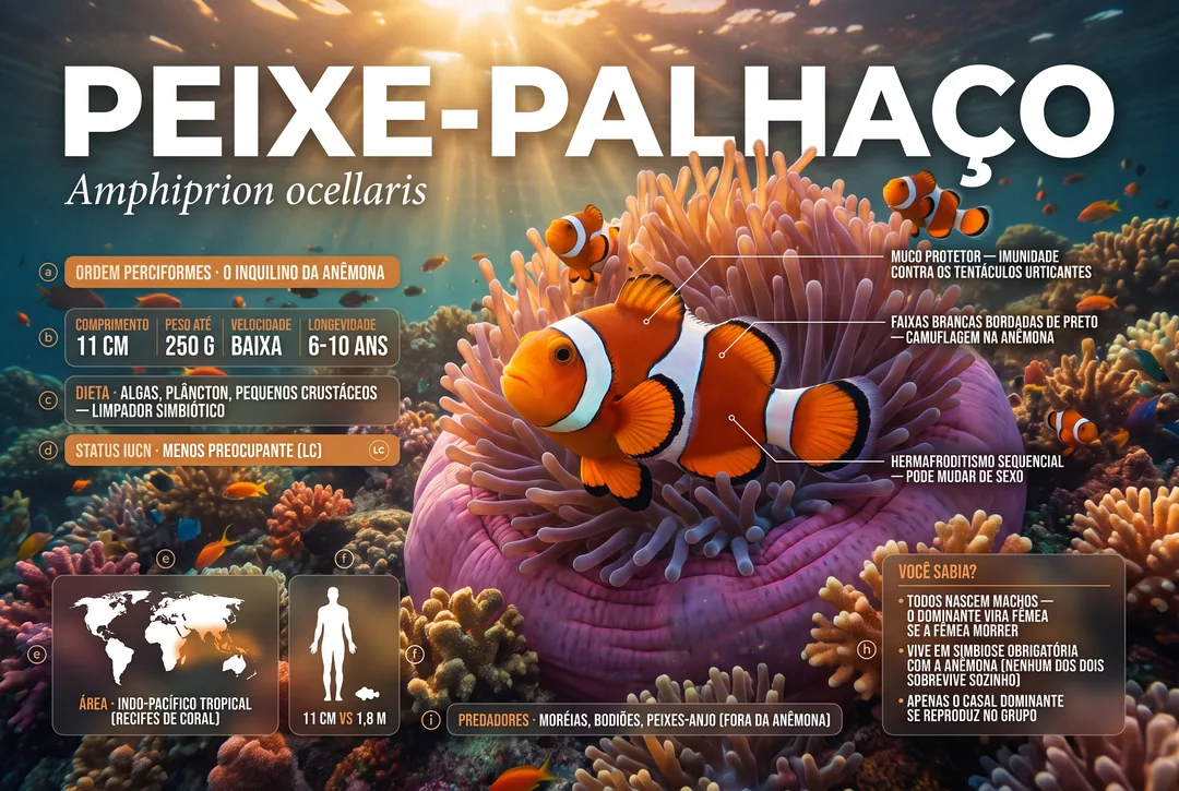 Peixe-palhaço (Amphiprion ocellaris)