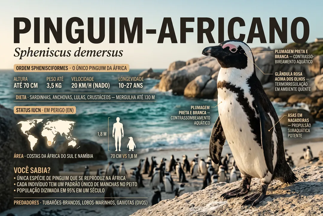 Pinguim-africano (Spheniscus demersus)