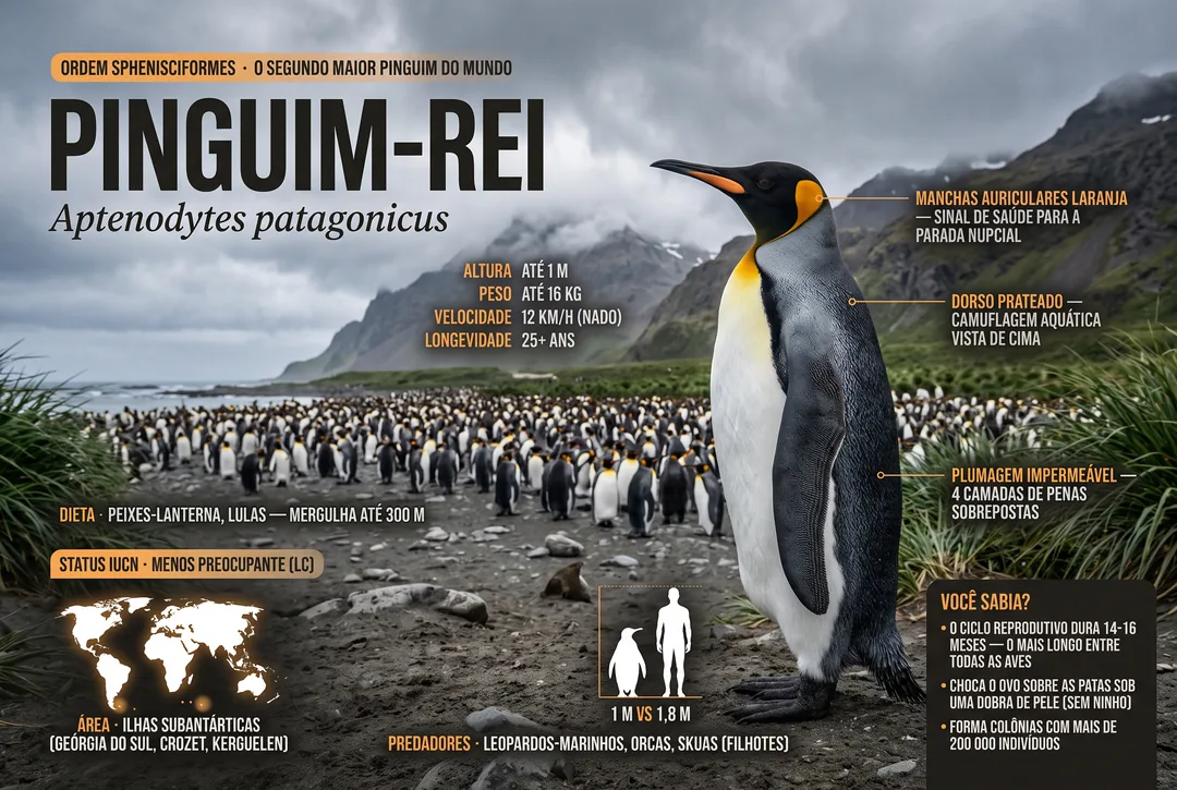 Pinguim-rei (Aptenodytes patagonicus)