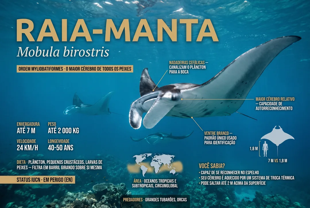 Raia-manta (Mobula birostris)