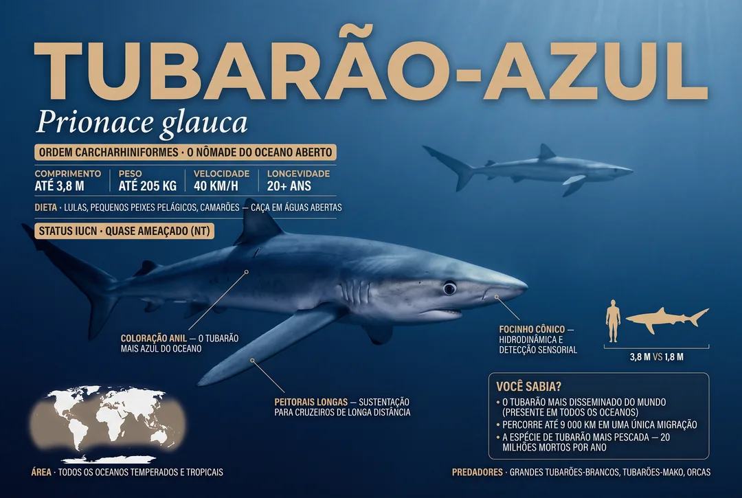 Tubarão-azul (Prionace glauca)