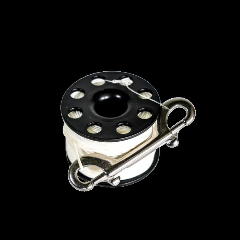 Bobine de fil en métal blanc et noir pour la plongée