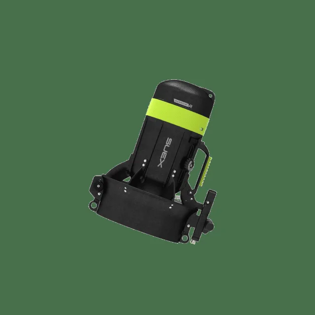 Projecteur subaquatique noir et jaune de la marque Subea sur fond vert