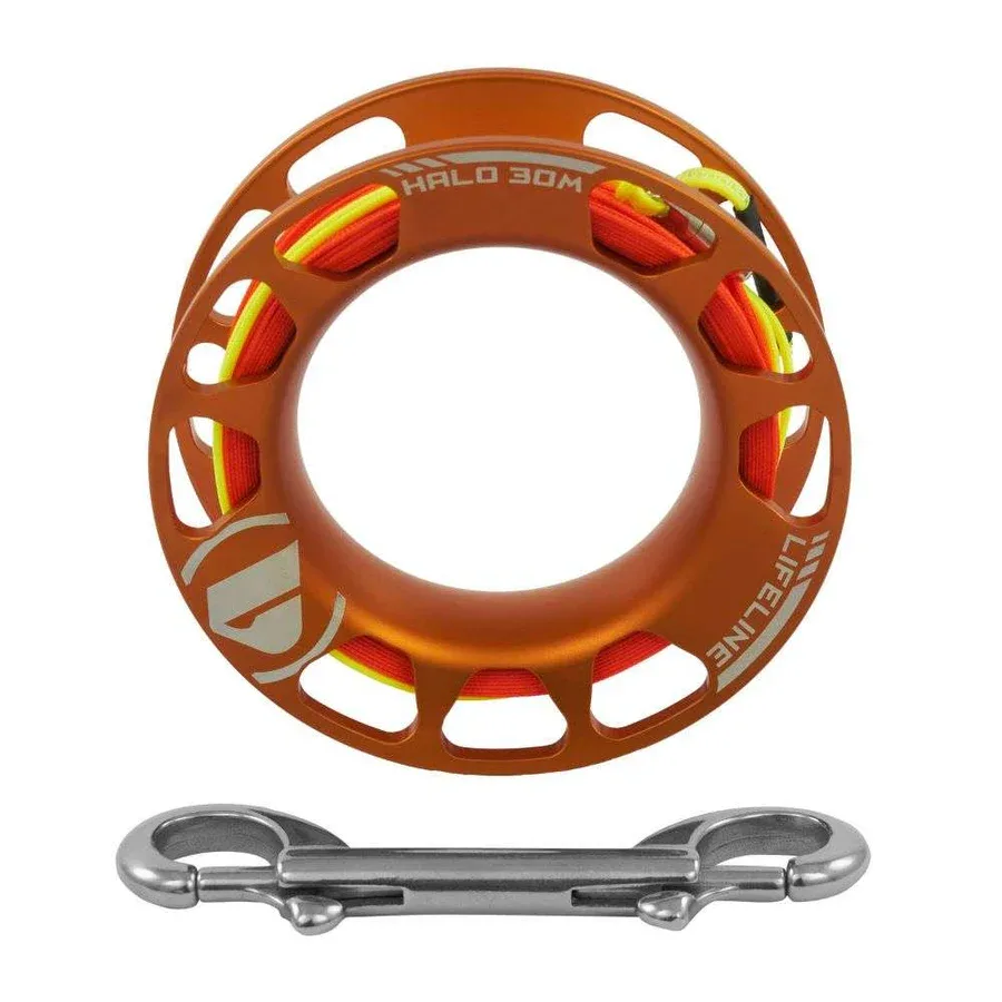 Bobine de signalisation orange avec mousqueton, équipement de plongée