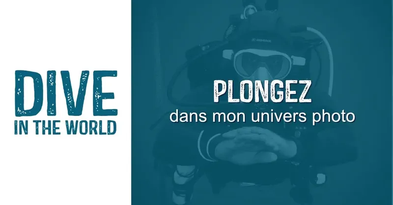 Plongeur avec masque et détendeur, invitation à découvrir l'univers photo