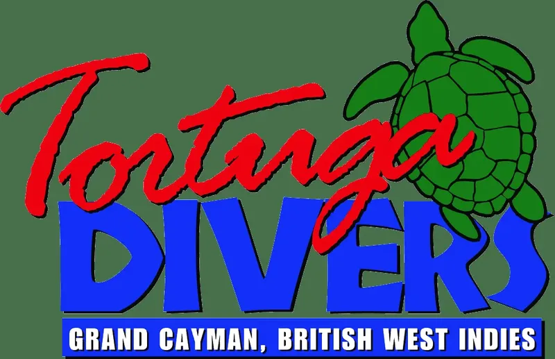 Logo Tortuga Divers avec une tortue marine et le nom du centre